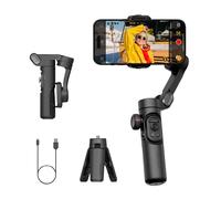 AOCHUAN Estabilizador Gimbal para Smartphone con Rueda de Enfoque para iPhone 16 15 Pro MAX/Android Estabilizador de Mano Plegable de 3 Ejes para grabación de vídeo -Smart XE