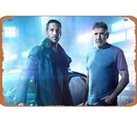 AOCMRJF Blade Runner 2049, películas HD, papeles pintados 4K, imágenes, fondos, fotos e imágenes, póster de metal, adorno de pared de estilo vintage, decoración de café y bar, tamaño 8 x 12 pulgadas