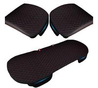 AOCRXL Auto Asiento Cojín para Opel Adam Tuning, Cojines de Asiento Delantero Antideslizante, Súper Suave Cómodo Cojin Asiento Coche,E/Black Red