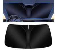 AOCRXL Parasol Coche para Fiat Viaggio, Parasol Plegable para Parabrisas, Protección Solar UV, Sombrilla Coche Delantera para Interior,A/Black