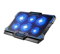 AODE Cooling Pad Laptop Cooler with 6 Quiet Led Fans for 15.6-17 Inch Laptop Cooling Fan Stand, Portable Ultra Slim USB Powered Gaming Laptop Cooling Pad, Switch Control Fan Speed Function