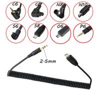 AODELAN Cable de disparador remoto de 2,5 mm para cámaras Conexiones sub-mini de 2,5 mm para Canon Nikon Sony Fujifilm Olympus Panasoni N8 for Nikon