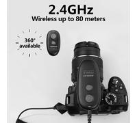 AODELAN Disparador Remoto Inalámbrico Mini de 2.4GHz para Cámara, para Modo Bombilla de Larga Exposición, Disparo Continuo/ Individual/ con Retardo C6 for Canon