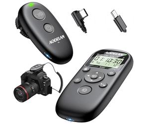 Aodelan - Disparador remoto recargable para cámara Sony con temporizador de intervalos, control remoto inalámbrico para Sony A7 IV, A7R V, A9 III, A7S III, A6600, A6500, ZV-1, RX100 VII, RX100 VI