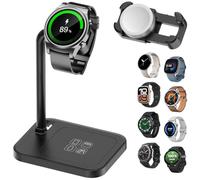 AODUKE - Base de carga universal para reloj inteligente Google/Huawei/Garmin/Pixel/Diesel/Fossil/Fitbit/Skagen/Michael/Samsung Galaxy Watch Cargador Station Soporte (02S-B)