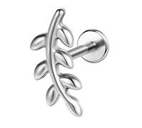 AoedeJ G23 - Pendientes de tuerca de titanio con rosca interna de 16 g, parte trasera plana, circonita cúbica pequeña, nariz pequeña, hélice, cartílago, tragus, caracola, labret, medusa, monroe