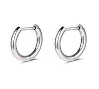 AoedeJ G23 Titan Schwarz/Stahlgrau/Gold Pendientes de aro 18G Pequeños Huggie-pendientes de aro 8 mm/10 mm/12 mm Cartílago para oídos sensibles para varios piercings Cartílago-pendientes de aro