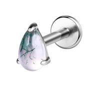 AoedeJ Pendientes G23 de titanio con parte trasera plana, 16G, 6 mm, 8 mm, para cartílago, caracola, hélice, lóbulo plano, hipoalergénicos, de grado implantal, sin níquel, joyería corporal, 1.2*6mm