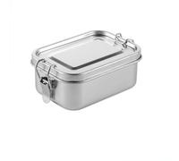 AOERFASI Fiambrera de acero inoxidable de 850 ml, recipiente de almacenamiento de alimentos, resistente fiambrera metálica a prueba de fugas para el trabajo y los restaurantes（Sin particiones）