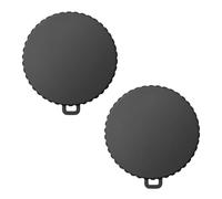 AOEVUIR 2 Tapas de Lente para dji Osmo Action 4 y Action 3, Protector Lente Negro Cubierta Lente Flexible Accesorios Protectores compatibles con dji Osmo Action, Evita Arañazos y Polvo