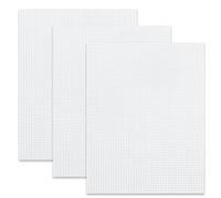 AOEVUIR 3 Pcs Hojas Plastic Canvas Blanca Malla Plastico Manualidades para Hacer Bolso Lienzo de Bordado Tela Crochet Punto de Cruz a Mano Proyectos de Ganchillo 30 * 20