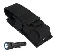 AOEVUIR Fundas de linterna para cinturón policial Nylon con hebilla mágica portátil para uso táctico al aire libre bolsa universal para caza y camping