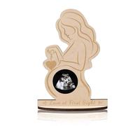 AOEVUIR Portarretrato de Madera para Ecografía de Bebé Regalo para Mamá Embarazada Marco de Fotos Ultrasónico Día de la Madre