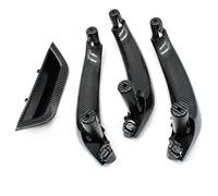AOFCESQY para BMW X3 X4 F25 F26 2010-2016 LHD RHD 4 Piezas Set Interior del Coche Cubierta de manija de Puerta Interior Panel de Repuesto (LHD Fibra de Carbono)