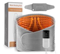 Aofesel Cojín de Calentamiento Eléctrico, Correa de Calentamiento Lumbar Inalámbrico, Cojín de Calentamiento de Máquina Lavable en 40 ° C a 60 ° C, 125x30cm Gris