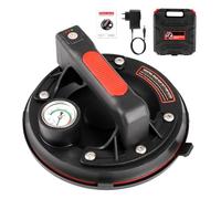 Aofesel - Ventosa eléctrica con manómetro de la bomba de elevación de vidrio, 1 unidades 8" ventosa de vidrio profesional hasta 300 kg con caja de herramientas portátil accesorios