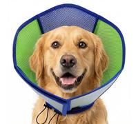 AOFITEE Cono de perro - Conos suaves para perros después de la cirugía, conos cómodos para que los perros grandes dejen de lamer, collar de cono suave ajustable para perro, collar electrónico