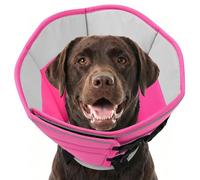 AOFITEE Conos para perros, collar de cono suave para dejar de lamer, conos de perro ajustables alternativos después de la cirugía para perros grandes, cono de mascotas para protección de heridas con