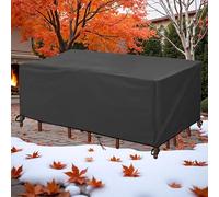 AOFOAE Fundas para Muebles de Exterior 310x260x45cm/Largo x Ancho x Alto Fundas Protectora para Muebles de Jardin,Anti Viento Negro