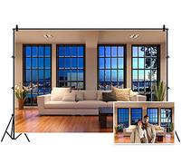 AOFOTO - Papel Pintado de Vinilo con diseño de Ventana para Negocios, Oficina o Ventana, diseño de Ventana Francesa