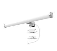 Aogled Lámpara de Espejo Baño 40 cm 10W 1200LM 230V Blanco Frío 4000K,IP44 Clase II Lámpara de Espejo de baño Delgada,Abrazadera en el Espejo/Gabinete/Iluminación de Pared