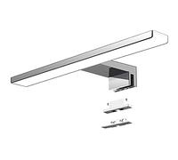 Aogled Lámpara de Espejo Baño 40 cm 10W 820LM 230V Blanco Neutro 6000K,IP44 Clase II Lámpara de espejo de baño delgada,Abrazadera en el Espejo/Gabinete/Iluminación de Pared 400 mm