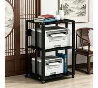 Aogley Mueble Equipo HiFi Estante, Soporte Altavoz con Ruedas giratorias 360°, Estantes For Amplificadores De Parlantes para Consolas de Juegos Entreten(Style 2)