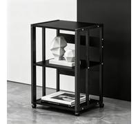 Aogley Mueble HiFi,Soporte Altavoz con Estantes Ajustables, Gabinete De Almacenamiento De Medios Estéreo For TV, Soporte Altavoz para Consola de Juegos, Equipos de grabación(Style 3)