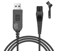 AOGOE Cargador USB para Philips - Cable de Alimentación Compatible con HQ8505 - 15V 4.5W Cable de Carga para Afeitadora con Cepillo