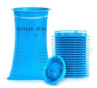 AOGOE Desechables Emesis, 18PCS Bolsas de Vómito Desechables, 1000 ml Bolsas de Vómitos de Alta Densidad con Anillo, Cierre Bolsas de Enfermedad para Malestar por el Movimiento y Vómitos Hospitalarios