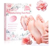 AOGOE Mascarilla para Pies, 4 Pares Mascarilla Nutritiva Intensiva para Pies con Niacinamida, Rosa Hidratación Profunda Calcetines Hidratantes para Pies para Pieles Secas, Ásperas y Agrietadas