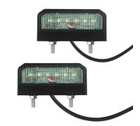 AOHEWEI 2 x Luces de Matrícula LED De Remolque Iluminación de Placa Licencia Lámparas Traseras 12~24V Impermeable Perfecto Para Coche Remolque Camión O Barco