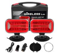 AOHEWEI Luces Traseras LED Inalámbricas Magnéticas para Remolque 12/24 V, Luces Traseras Dinámicas Impermeables Sin Cables con Imán Homologado ECE EMC para Remolque, Camión, Caravana