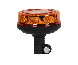 AOHEWEI Luz de baliza de advertencia LED ámbar, 4 intermitentes y 2 patrones giratorios 12/24V 16 piezas Lámpara estroboscópica para máquinas Vehículo Autobús escolar Tractor Excavadoras Camión