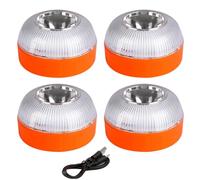 AOHEWEI Luz de emergencia recargable V16, base magnética para techo de coche, luz LED intermitente de 360°: sustituta del triángulo de emergencia, apta para coches, motos, autocaravanas y camiones