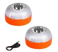 AOHEWEI Luz de emergencia recargable V16, base magnética para techo de coche, luz LED intermitente de 360°: sustituta del triángulo de emergencia, apta para coches, motos, autocaravanas y camiones