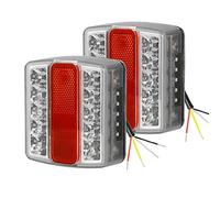 AOHEWEI Remolque LED luces traseras 12 V luces luces de freno camión luz trasera intermitente trasera impermeable para camiones caravanas o motocicleta