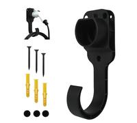 AOHEWEI Soporte de cargador EV fuerte tipo 2 con gancho para cable de carga Soporte de pared tipo 2, organizador montado en la pared para automóvil eléctrico con enchufes IEC 51296-2