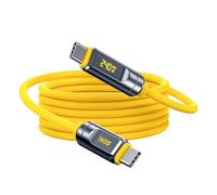 AOHI - Cable Thunderbolt 5 con pantalla LED, 2 m, carga rápida PD 3.1 240 W, transferencia de datos 80 Gb/s, doble pantalla 8K, cable USB-C Future Adonis para MacBook/iPhone 17/Galaxy/SSD,