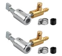 Aohyue 2pz Inflador Neumáticos, Conector Rápido, Mandril de Aire, Adaptador de Boquilla de Rosca, Válvula de Abrazadera para Automóvil, Motocicleta y Bicicleta, Deflación, con 4 Accesorios