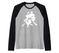 AOI 葵 - Caligrafía Japonesa, La Malvarrosa Camiseta Manga Raglan