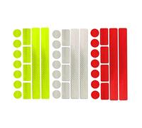 Aoibeely Pegatinas reflectantes reflectantes, cinta reflectante: 39 reflectores para pegar e ideal para bicicletas, cochecitos, mochilas, mochilas, ropa, elección perfecta para familias