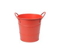 AOICXB Cubo de acero inoxidable, mini contenedor almacenamiento, basura escritorio, hielo (rojo)(Red)