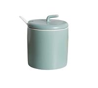 AOICXB Dispensador de azucarero, tarro condimentos, especias cerámica color sólido 250ml(Green,250ml)