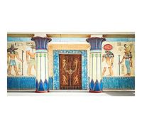 Aoihraan 6x3m Murales Antiguos Egipcios Fondo Mural Antiguo Civilización Histórica Mural Antiguo Templo Real Egipcio Puerta Piedra Pilar Pared Fotografía Fondo Bebé Ducha Niña Adulto Fotográficos