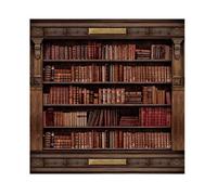 Aoihrraan 1,5x1,5m Retro Estante para Libros Fotografía Fondo Antiguo Vintage Librería Antiguo Libros Rústico Madera Estante Fondo Profesor Estudiante En Línea Estudio Video Disparos Foto Atrezzo