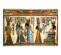 Aoihrraan 2,2x1,5m Antiguo Papiro Egipcio Fondo Antiguo Egipto Pergamino Dioses Jeroglíficos Ramsés Faraón Mural Fotografía Fondo para Viajes Vacaciones Fiesta Decoración Suministros Foto Props