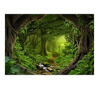 Aoihrraan 2,2x1,5m Bosque Encantado Telón De Fondo Hojas Perennes Árbol Magia Selva Arroyo Primavera Sendero Natural Escenario Fotografía Hada Cuento Fiesta Baby Shower Niño Adulto Retrato Foto Vinilo