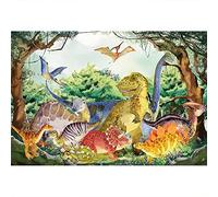 Aoihrraan 2,2x1,5m Dibujos Animados Dinosaurio Telón De Fondo Safari Selva Dinosaurio Mundo Tropical Salvaje Bosque Fondo Fotografía Niños Contento Cumpleaños Fiesta Bebé Ducha Cabrito Retrato Foto