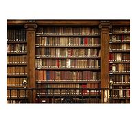 Aoihrraan 2,2x1,5m Estantería Vintage Telón de Fondo Biblioteca Escolar Retro Librería Libros Antiguos Fotografía Fondo Online Video Conferencia Decoración Estudiantes Graduación Ceremonia Foto Prop